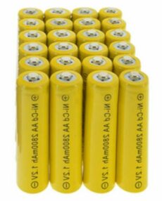 Batteries Alkaline, Ni-cad (rechargeable), Ni-MH (rechargeable), Li-ion (rechargeable)