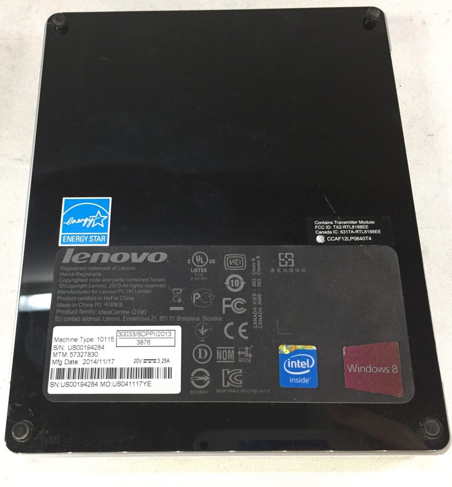 Lenovo Ideacentre Q190 - Celeron 1017U @ 1.60GHz - 4GB - NO HDD/OS - Barebones