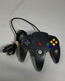 Nintendo 64 Black Grey Controller NUS-005 Official N64 OEM *TESTED & WORKS*