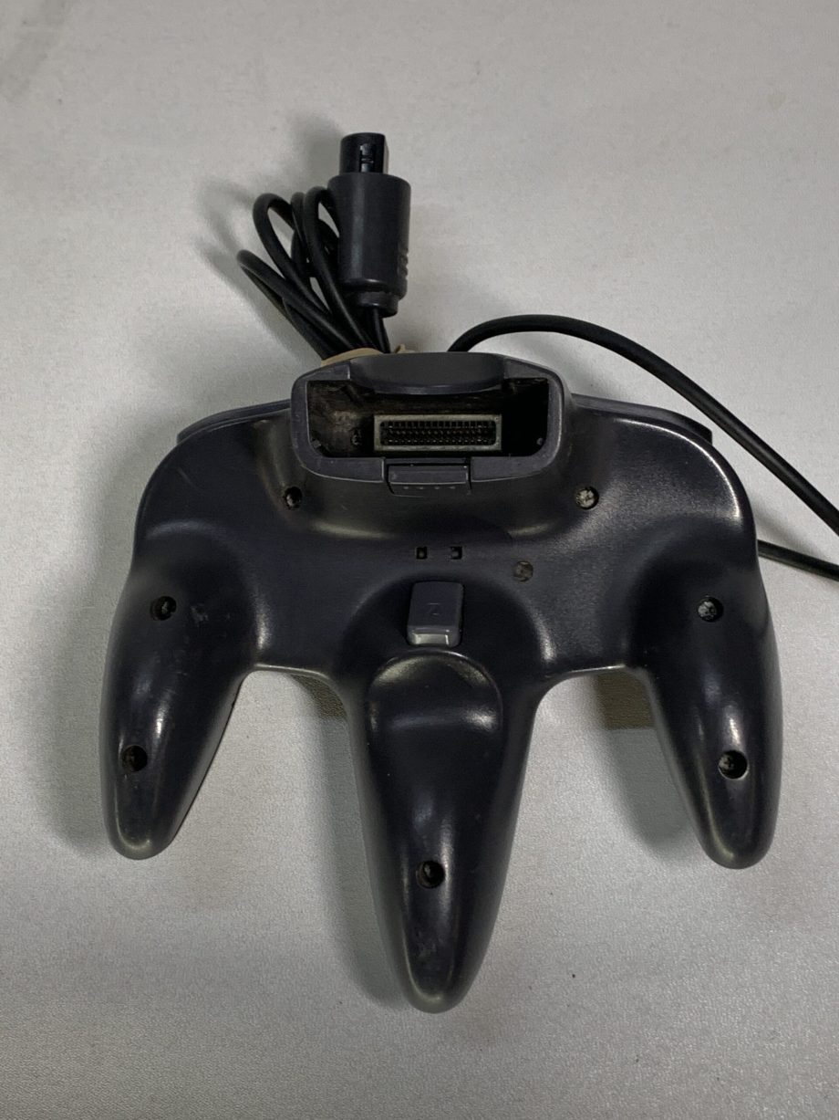 Nintendo 64 Black Grey Controller NUS-005 Official N64 OEM *TESTED & WORKS*