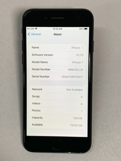image of Apple iPhone 7 128GB Black Verizon A1660 CDMA GSM UNLK 374956619035 3