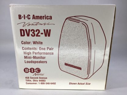 image of BIC America Venturi Speakers White Model DV32 W Open Box 355045552783 6