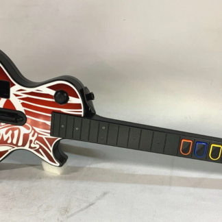 image of Guitar Hero Wii Aerosmith Gibson Les Paul Wireless Guitar controller Red Octane 355068830740 1