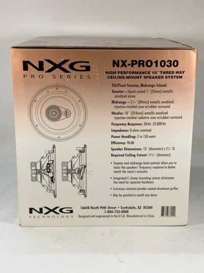 image of NXG Pro Series High Performance 10 3 Way Ceiling Speaker System NX PRO1030 374930171934 2