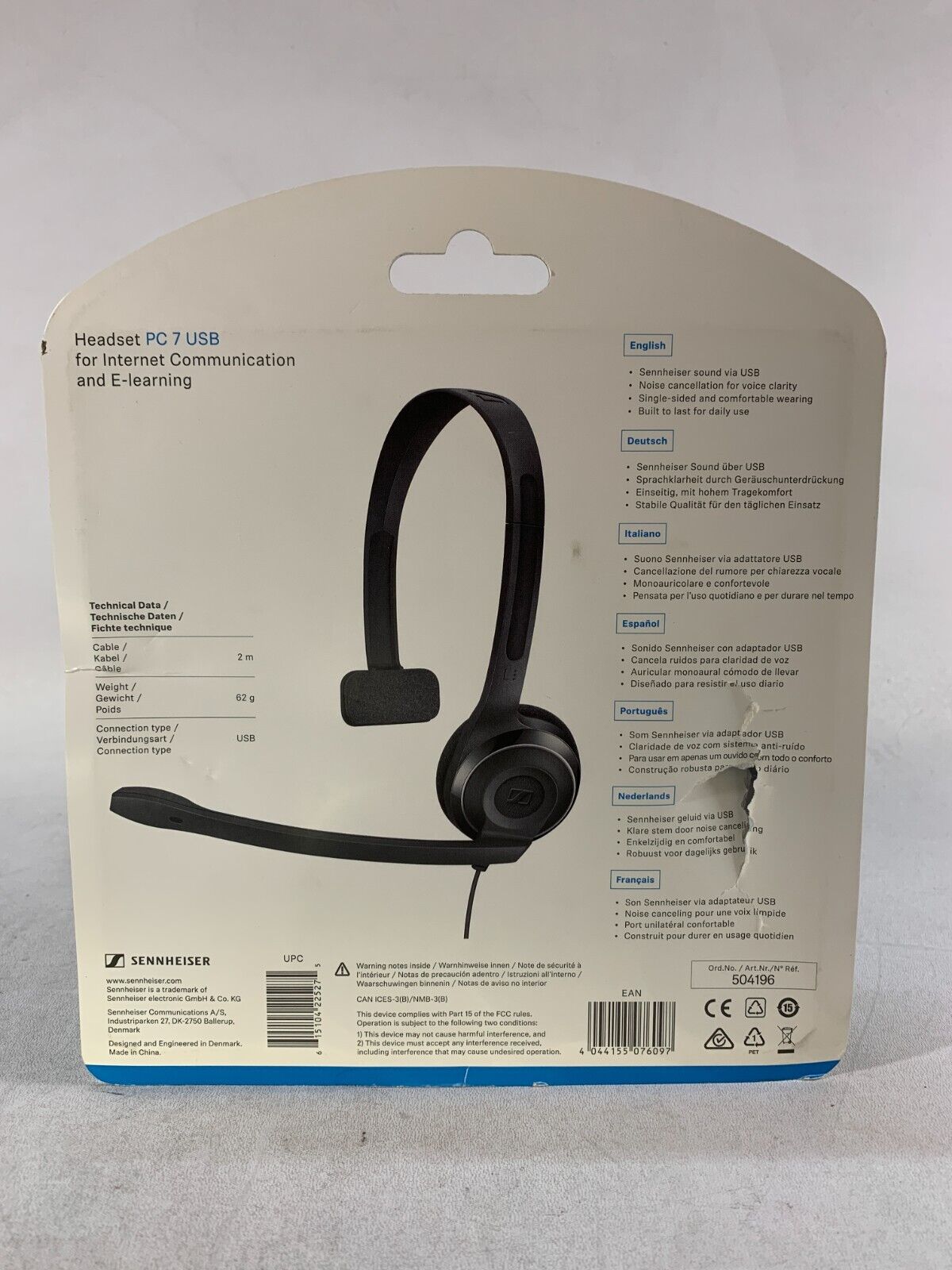 Sennheiser Consumer Audio PC 7 USB - USB Headset for PC and MAC New Sealed  - OregonRecycles