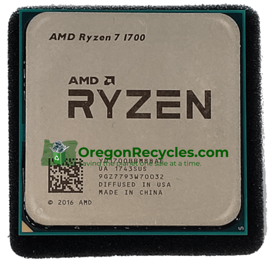 AMD Ryzen 7 1700 AM4 CPU Processor R7 1700 3.0 GHz Eight Core 16T 65W Desktop