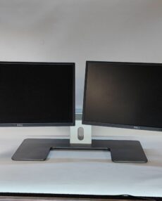 Dual Monitor stand with (2) 23" Dell displays.
