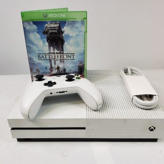 image of Microsoft Xbox One S 500GB White With 1 Controller Star Wars Battlefront 355467621432