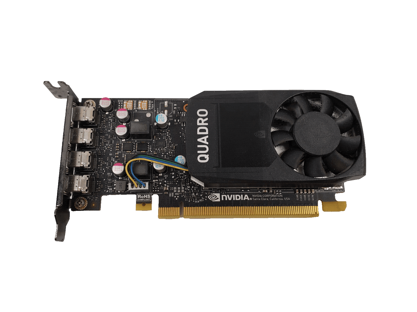 Nvidia Quadro P620 2GB GDDR5 PCIe 3.0 x 16 Single Slot GPU Half