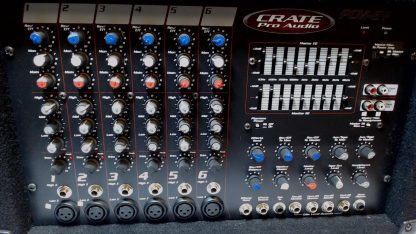 image of Crate PCM 6 1200W Powered Mixer W6 Channels 375325224946 8