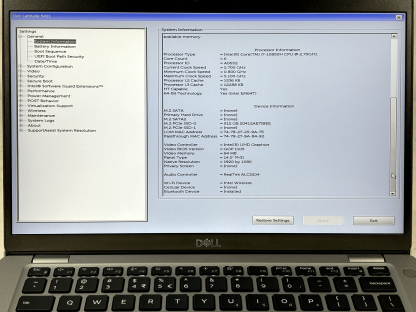 image of Dell Latitude 5411 i7 10850H 16GB 512GB SSD Windows11 Pro Used Fair No Batt 355542137139 5