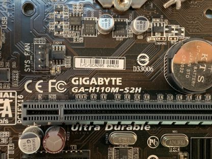 image of GIGABYTE GA H110M S2H LGA 1151 Micro ATX Motherboard IO Shield 355263074560 2