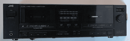 image of JVC TD W201 Stereo Dual Cassette Tape Deck Player w Synchro Dubbing 375300171871 3