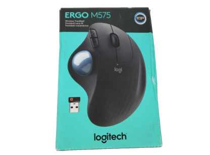 image of Logitech Ergo M575 Wireless Trackball Mouse Ergonomic Design for PC Mac Black 375233036687 1