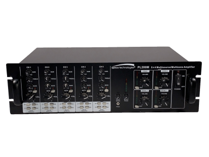image of Speco PL200M Commercial Multizone PA Amplifier 54 Multisource Used Very Good 375292443463