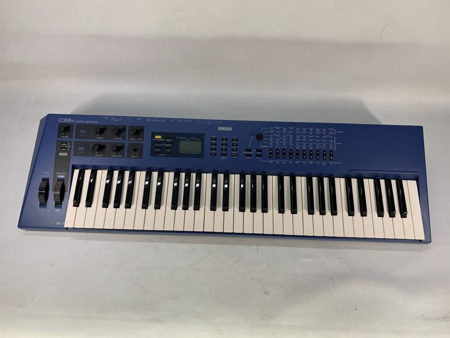 image of Yamaha CS1X Blue Vintage Synthesizer Keyboard tested 355093933876 7