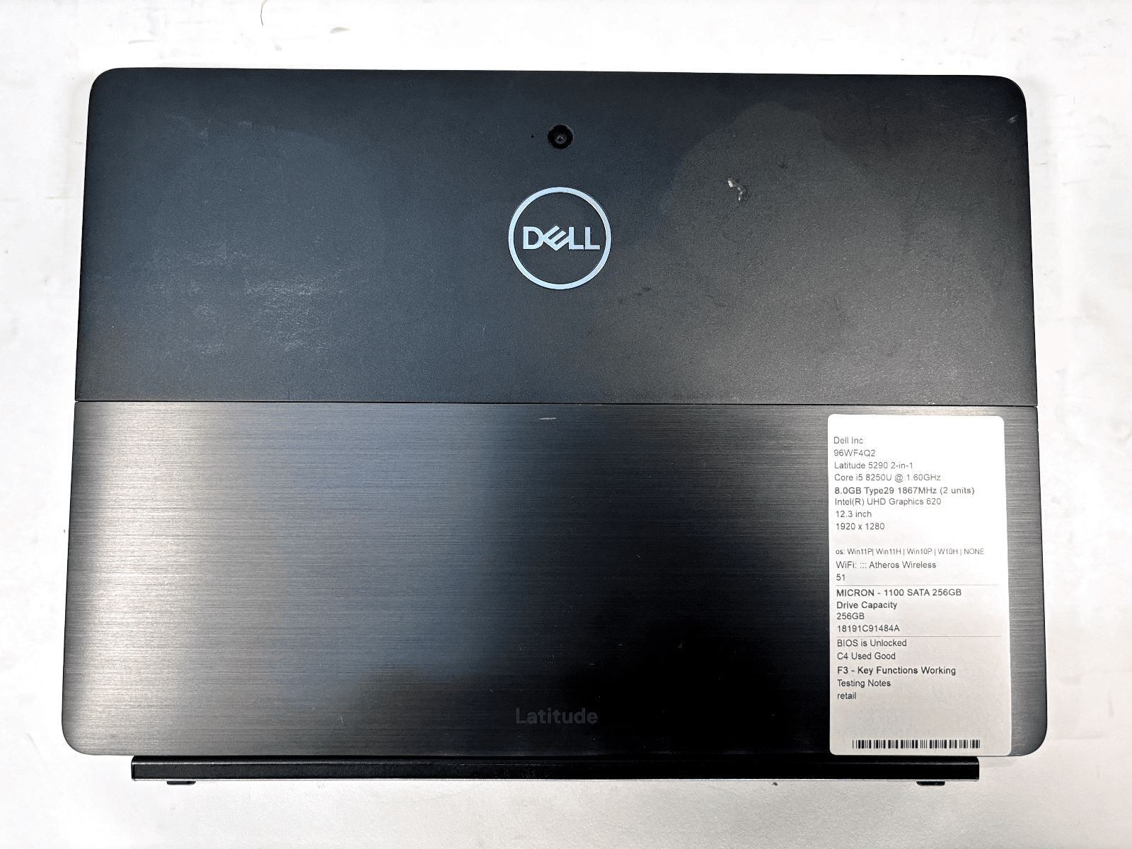 Dell Latitude 5290 2-in-1 Touch i5 8250U 8GB 256GB SSD Windows11