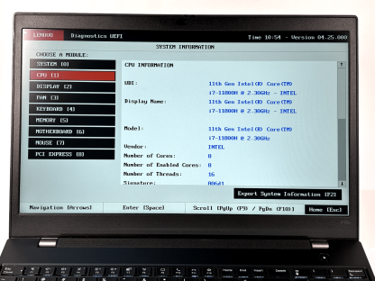 image of Lenovo ThinkPad P15v Gen 2 i7 11800H 32GB No HDDOS T600 Ready for Repair 355602401239 6