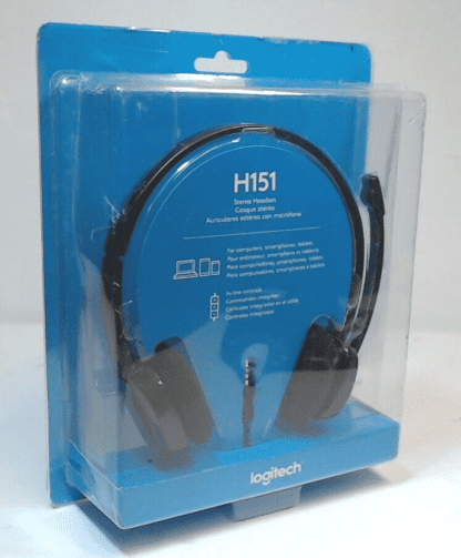 image of Logitech H151 headset with microphone 35mm jack 375360772465 1