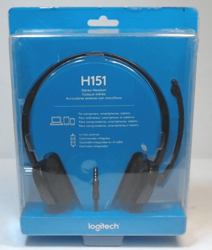 image of Logitech H151 headset with microphone 35mm jack 375360772465 2