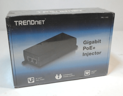 image of New TRENDnet TPE 115GI V23R Gigabit PoE Injector sealed 375360784313 1