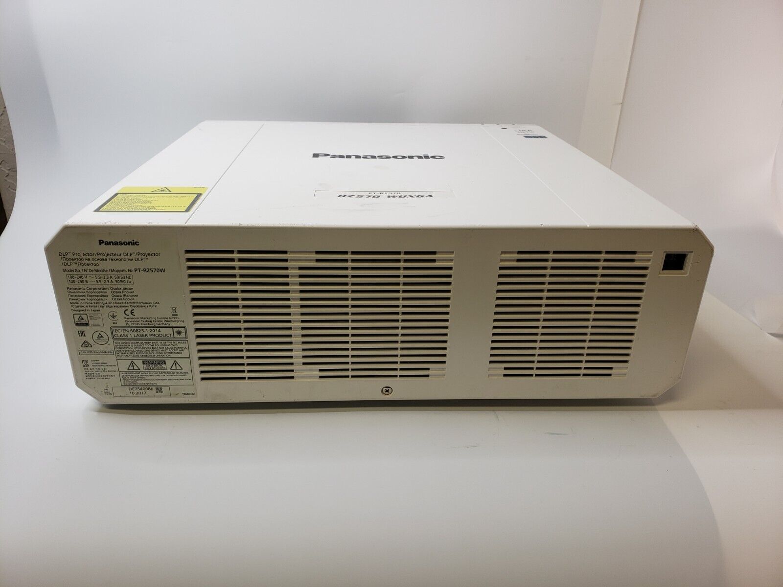 Panasonic PTRZ570 Lumen WUXGA Laser Projector 7027 hrs, admin lock
