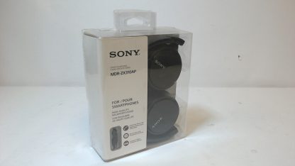 image of Sony MDR ZX310AP ZX Series Wired On Ear Headphones with microphone Black 355617634582 1