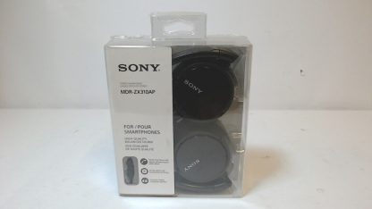 image of Sony MDR ZX310AP ZX Series Wired On Ear Headphones with microphone Black 355617634582 2