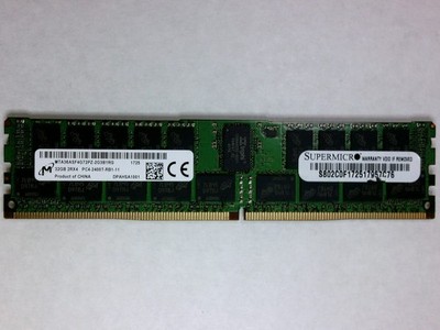 Micron 32GB DDR4-2400T DDR4-2400T ECC RDIMM RAM MTA36ASF4G72PZ-2G3B1 1 Micron 32GB DDR4-2400T DDR4-2400T ECC RDIMM RAM MTA36ASF4G72PZ-2G3B1