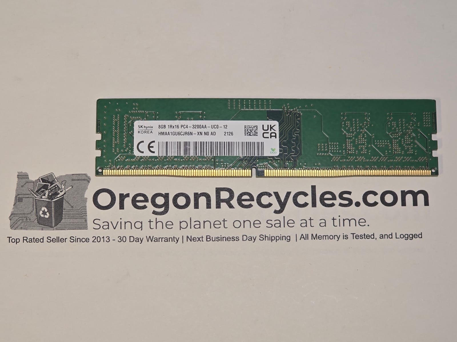 SK hynix 8 GB DDR4 3200MT/s Non-ECC UDIMM Memory Module HMAA1GU6CJR6N-XN 1 SK hynix 8 GB DDR4 3200MT/s Non-ECC UDIMM Memory Module HMAA1GU6CJR6N-XN