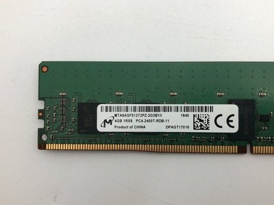 Micron 4GB DDR4-PC4-19200 (DDR4-2400) ECC RDIMM RAM MTA9ASF51272PZ-2G3B1