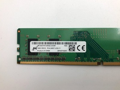Micron 4GB DDR4-PC4-19200U (DDR4-2400) Non-ECC UDIMM RAM MTA4ATF51264AZ-2G3B1
