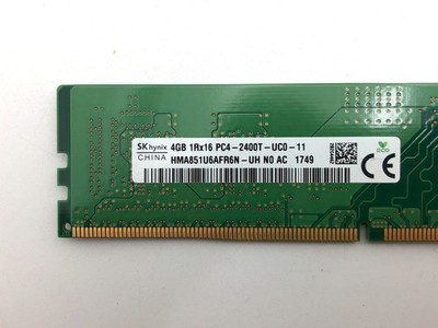 SK Hynix 4GB DDR4-PC4-19200U (DDR4-2400) Single Rank Non-ECC UDIMM RAM HMA851 #3