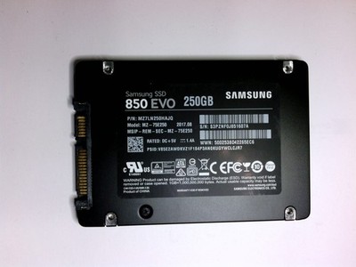 SAMSUNG 850 EVO 250GB 2.5" 6Gb/s SATA SSD Tested #2