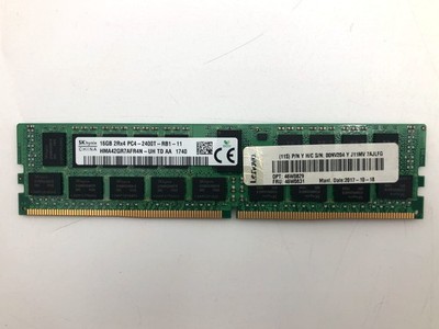 DDR4 SDRAM 2400MHz (PC4-2400T) ECC RDIMM 16GB PC4-19200 DDR4-2400 2Rx4 ECC RDIMM