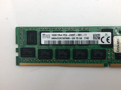 DDR4 SDRAM 2400MHz (PC4-2400T) ECC RDIMM 16GB PC4-19200 DDR4-2400 2Rx4 ECC RDIMM