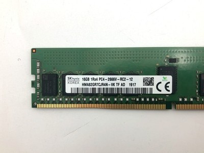 SK hynix 16GB DDR4-PC4-21300 (DDR4-2666) ECC RDIMM RAM HMA82GR7CJR4N-VK