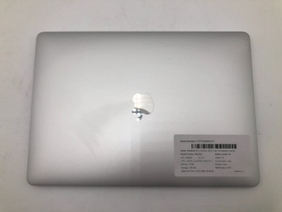 Apple | MacBook Pro | 2019 | Intel(R) Core(TM) i5-8257U CPU | 8GB | 128 GB SSD |
