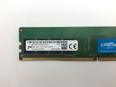 Micron 8GB DDR4-PC4-17000 (DDR4-2133) UDIMM RAM MTA8ATF1G64AZ-2G1A1