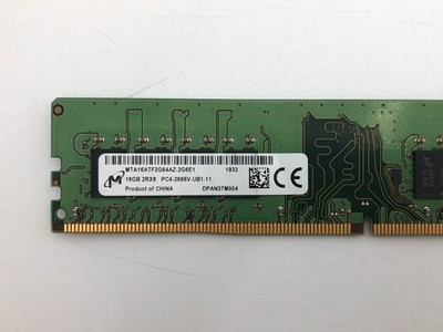 Micron Technology 16GB DDR4-PC4-21300 (DDR4-2666) UDIMM RAM MTA16ATF2G64AZ-2G6E1