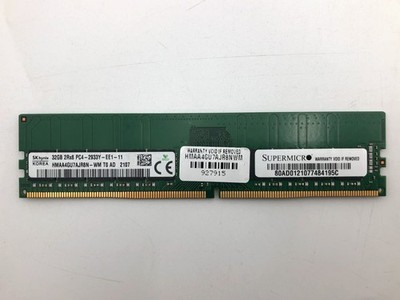 Hynix 32GB DDR4-PC4-23400 (DDR4-2933) ECC UDIMM RAM HMAA4GU7AJR8N-WM