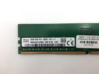 Hynix 32GB DDR4-PC4-23400 (DDR4-2933) ECC UDIMM RAM HMAA4GU7AJR8N-WM