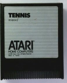 Atari RealSports Tennis RX8042 Cartridge 400 800 XL XE Vintage