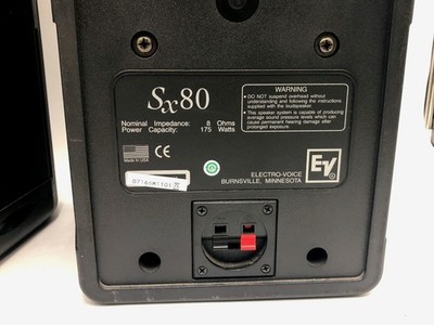 Electro-Voice EV Sx80 Passive Speakers - Tested - Pair of 6 Electro-Voice EV Sx80 Passive Speakers - Tested - Pair of