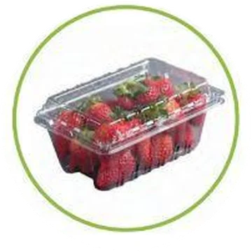 EPS and Plastic Recycling 6 Clear number 1 PET berry clamshell container accepted for rigid plastic recycling