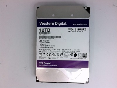 Western Digital | WD121PURZ | 12TB HDD / SSD / NVMe | SATA 6Gb/s | 3.5 in 1 Western Digital | WD121PURZ | 12TB HDD / SSD / NVMe | SATA 6Gb/s | 3.5 in
