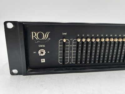Ross | R31M | Equalizer | 2 channels | 6.35 mm (1/4") TRS/TS In, 6.35 mm (1/4") 2 Ross | R31M | Equalizer | 2 channels | 6.35 mm (1/4") TRS/TS In, 6.35 mm (1/4")