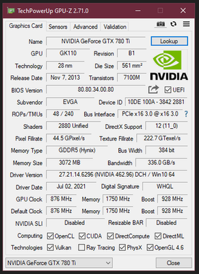 EVGA GeForce GTX 780 Ti 3GB GDDR5 PCIe Graphics Card 03G-P4-2881-KR 7 EVGA GeForce GTX 780 Ti 3GB GDDR5 PCIe Graphics Card 03G-P4-2881-KR