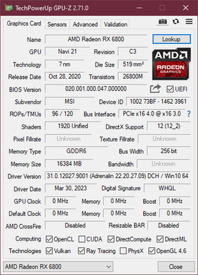 MSI Radeon RX 6800 GAMING Z TRIO 16G 16GB GDDR6 Graphics Card 6 MSI Radeon RX 6800 GAMING Z TRIO 16G 16GB GDDR6 Graphics Card