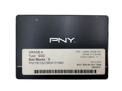 PNY | CS900 240GB SSD | 240GB drive | SATA III | 2.5 2 PNY | CS900 240GB SSD | 240GB drive | SATA III | 2.5